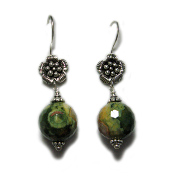 Picture of Moss Agate earrings