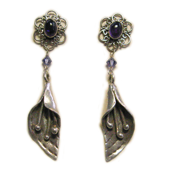 Picture of Amethyst Petals earrings