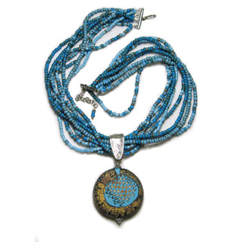 image of Turquoise Trade Beads necklace