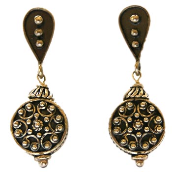 picture of sterling and gold earrings